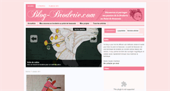 Desktop Screenshot of blog-broderie.com