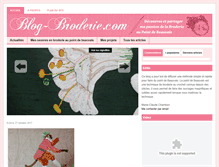 Tablet Screenshot of blog-broderie.com